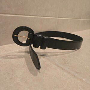 Black Leather Belt
